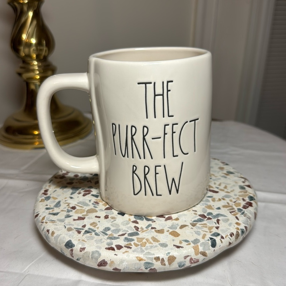 Rae Dunn The Purr - fect Brew coffee/ tea mug